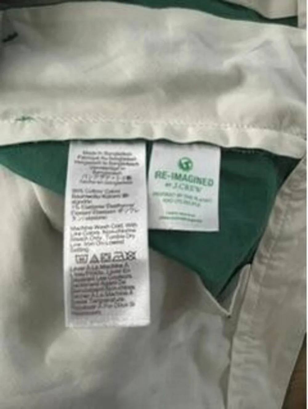 J.Crew Mens Chino Shorts Size 38 Green 7 Inch Inseam Stretch Cotton Casual